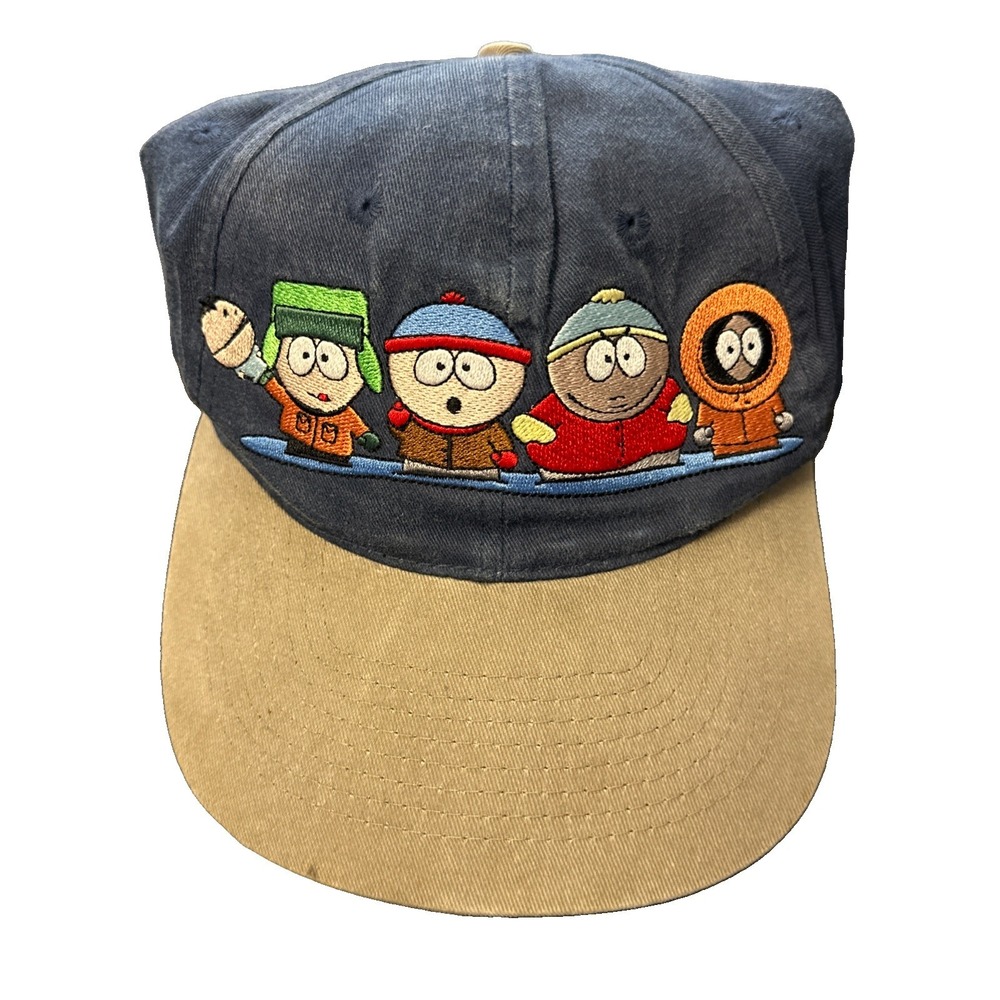 Vintage South Park Hat 1998 Comedy Central Kyle Kenny Stan Cartman Cap